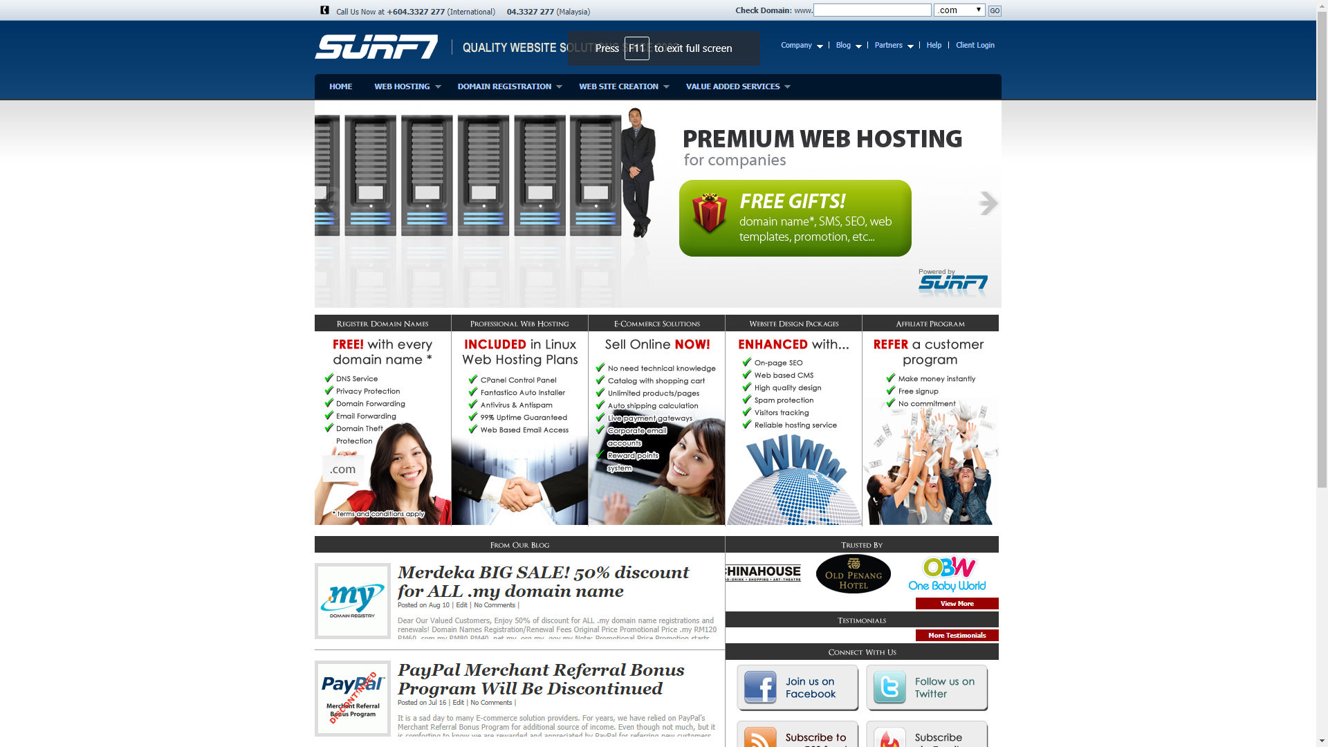 Old Homepage